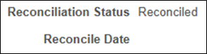 Warrant status showing Reconciled with no Reconcile Date